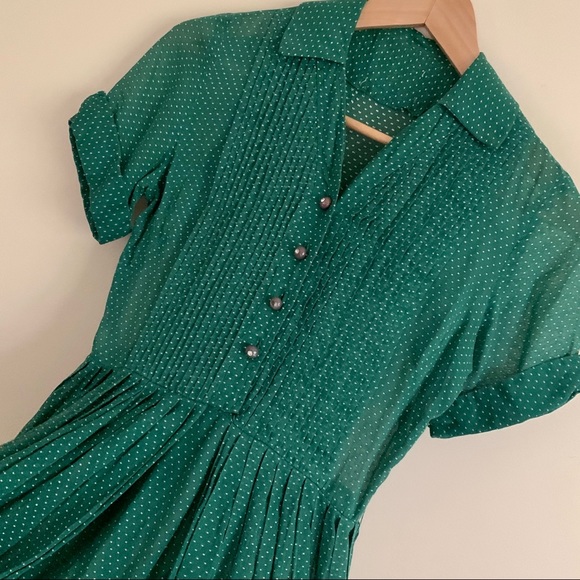 Vintage 40s Dress - Picture 4 of 10